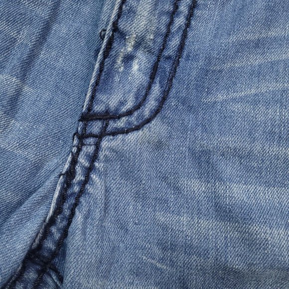 $400 Robins Jean D5484 Straight Born To Be Wild Loose Straight Made In USA 38x33 - Picture 12 of 12